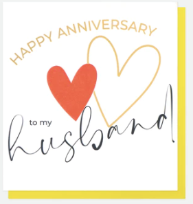 Happy Anniversary To My Husband Card