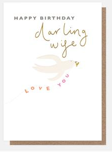 Happy Birthday Darling Wife Card