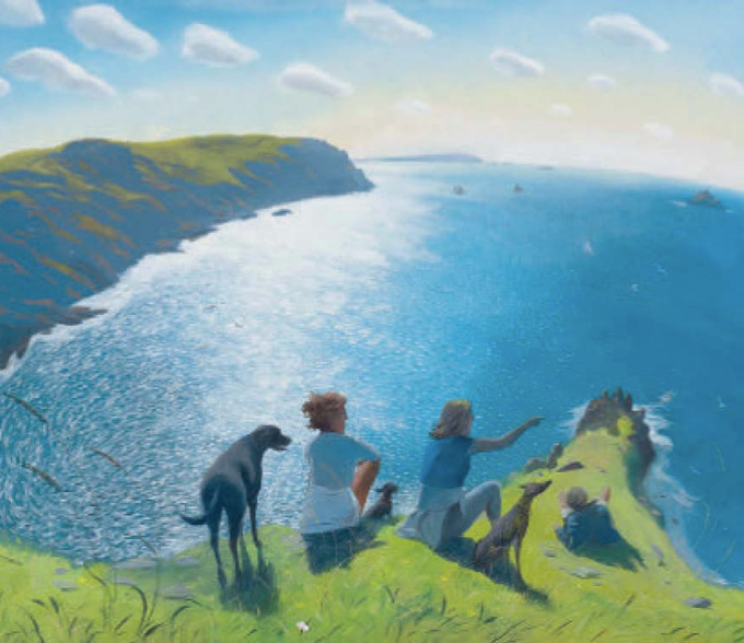 On The Cornish Cliffs By Nicholas Hely Hutchinson