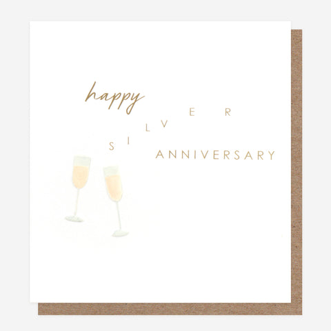 Silver Anniversary Greetings Card