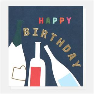 Happy Birthday Bottles Card