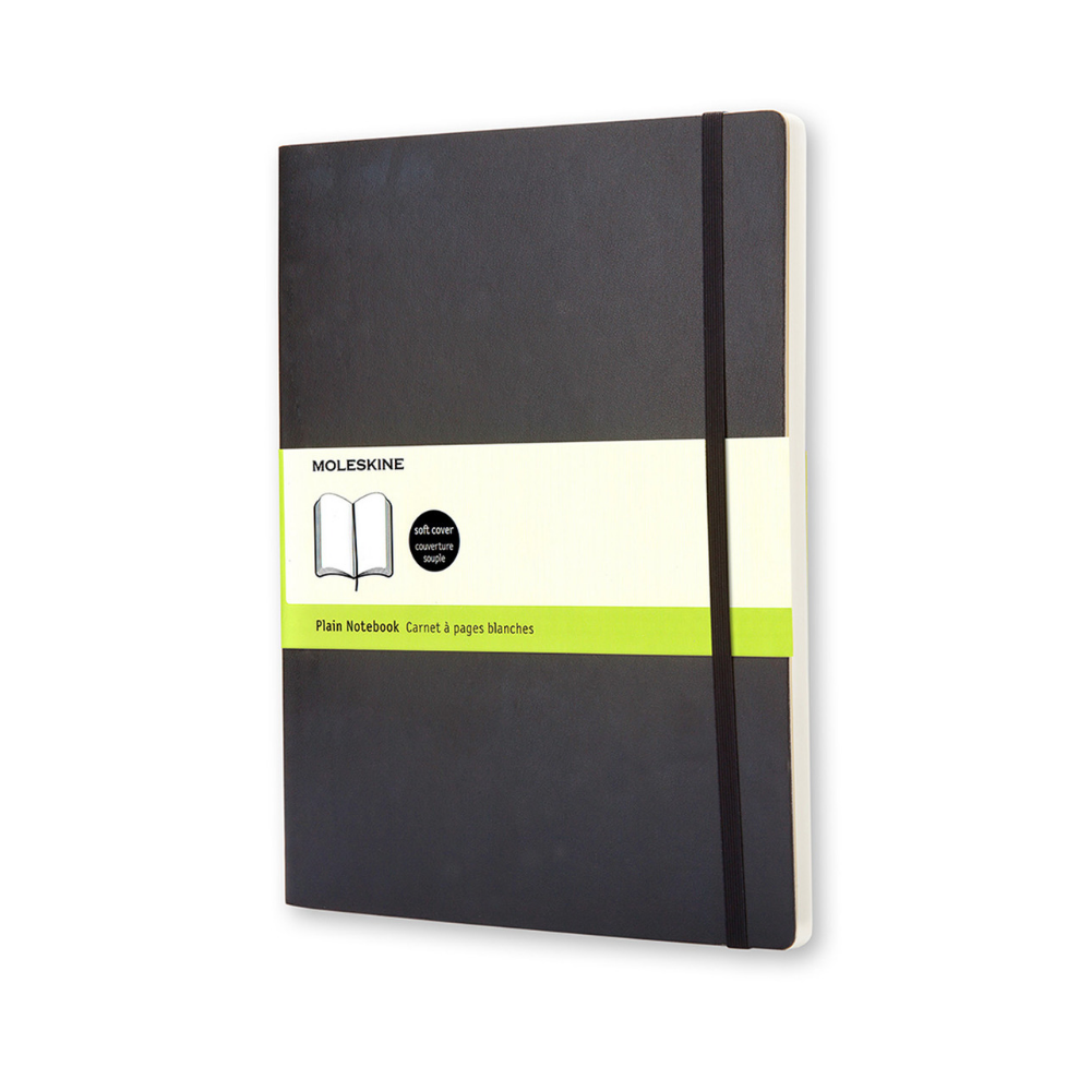 Moleskine XL Soft Cover Black Plain Notebook