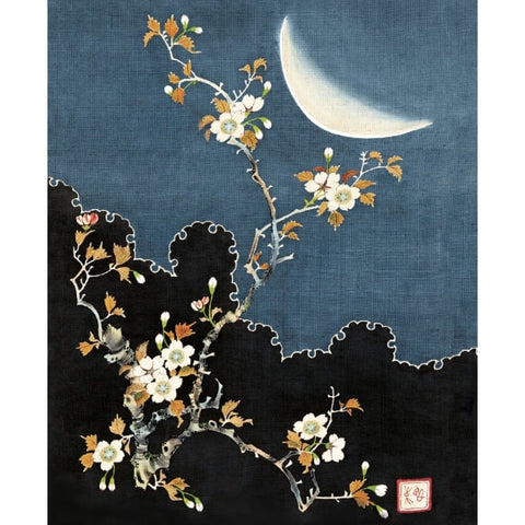 Blossom by Moonlight Greetings Card