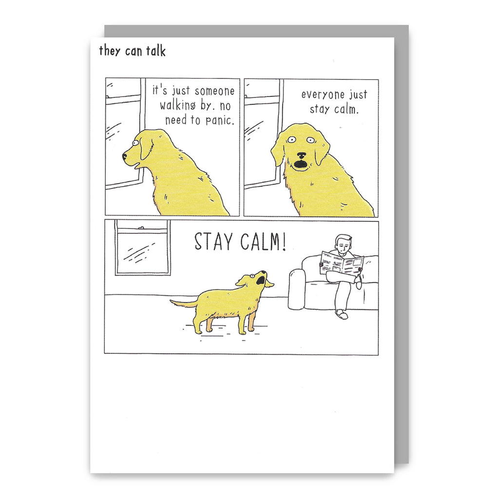 Stay Calm! Greetings Card