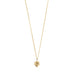 SOPHIA heart and crystal pendant necklace gold-plated