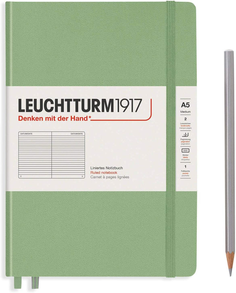 Leuchtturm1917 Hardcover Notebook Medium Ruled Sage