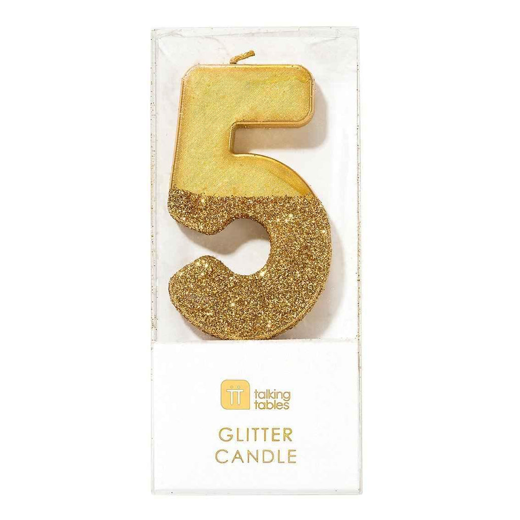 Gold Glitter Candle 5