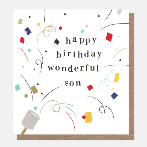 Happy Birthday Wonderful Son Card