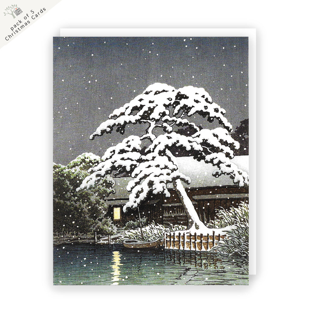 Snow at Funabori Charity Christmas Card 6 Pack