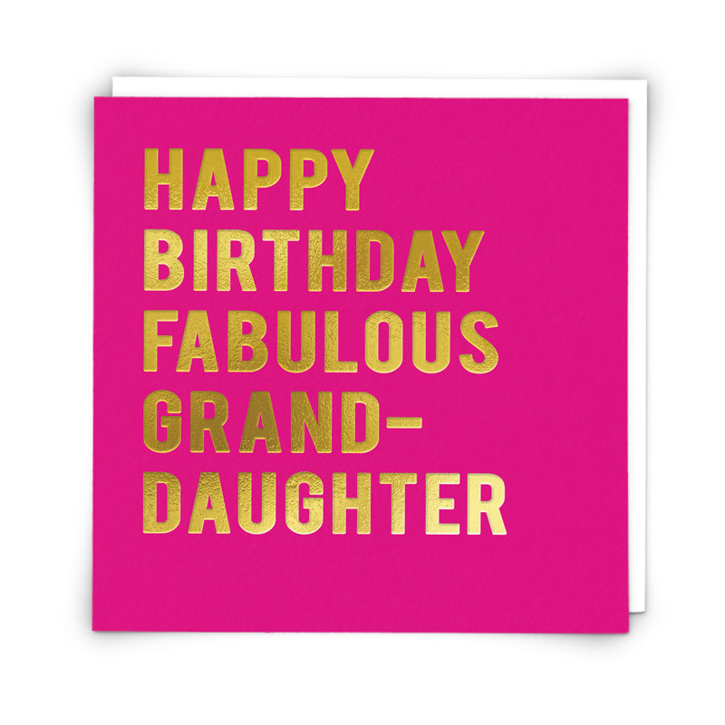 Happy Birthday Fabulous Grand-Daughter