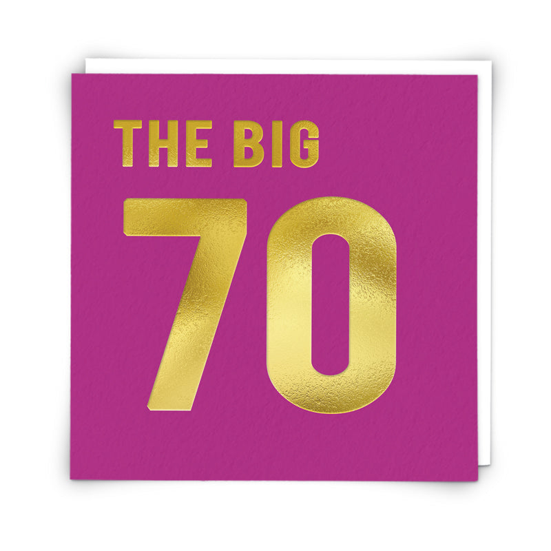 The Big 70 Birthday Card