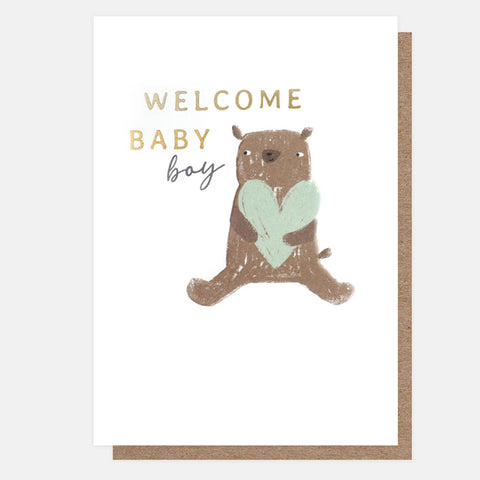 Welcome Home Baby Boy Card