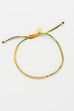 Estella Bartlett Gold Bead Rainbow Cord Bracelet