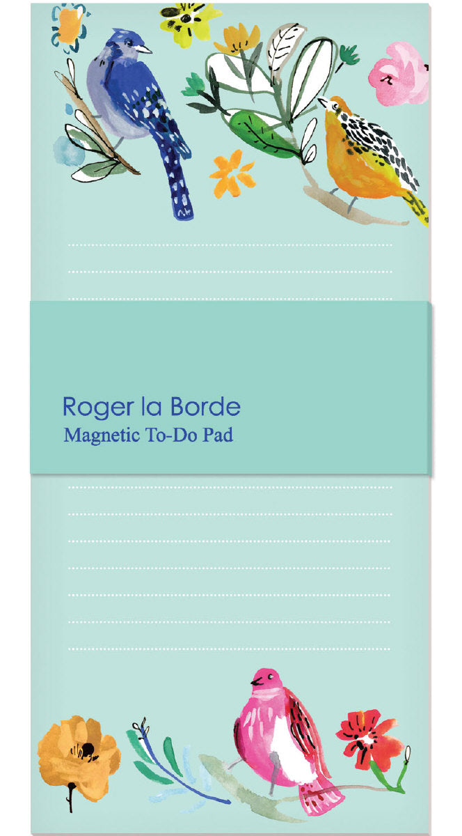 Roger La Borde Blue Bird Life Magnetic Memo Pad
