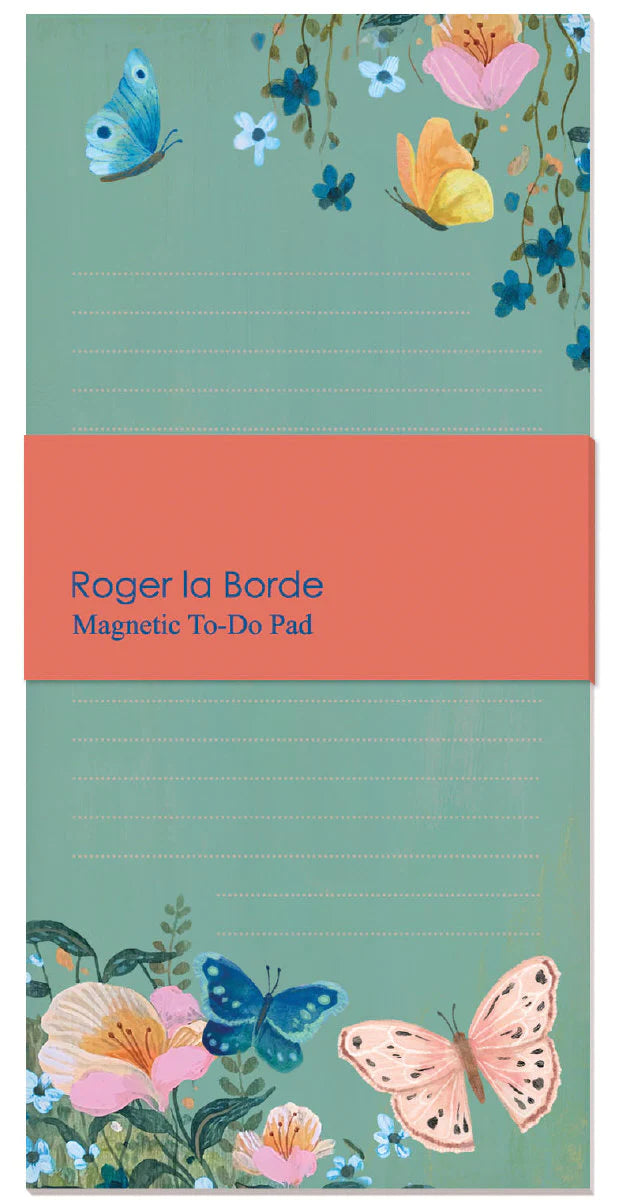 Roger La Borde Butterfly Ball Magnetic Notepad