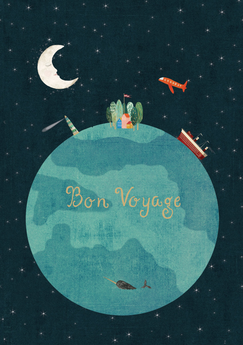 Roger La Borde Bon Voyage Card