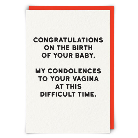 Congratulations on the birth of your baby