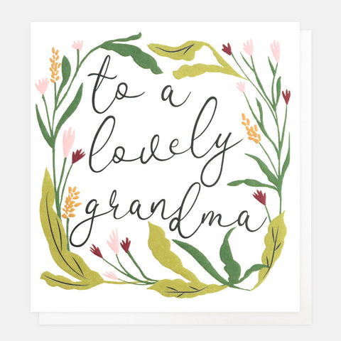Wild Flower Birthday Card For Grandma
