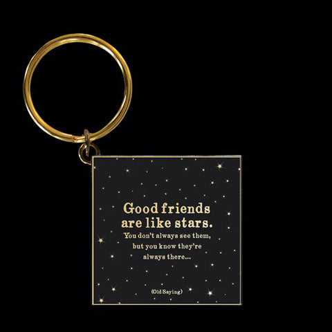 Good Friends Are Like Stars Keychain