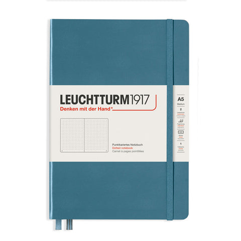 Leuchtturm1917 Hardcover Notebook Medium Dotted Stone Blue