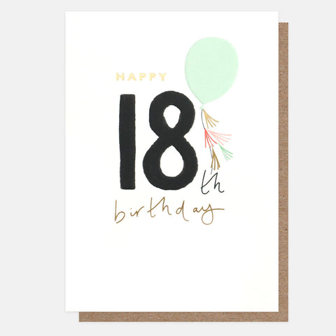 Happy 18th Birthday Card