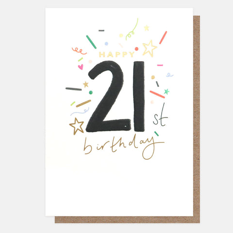 Happy 21st Birthday Card