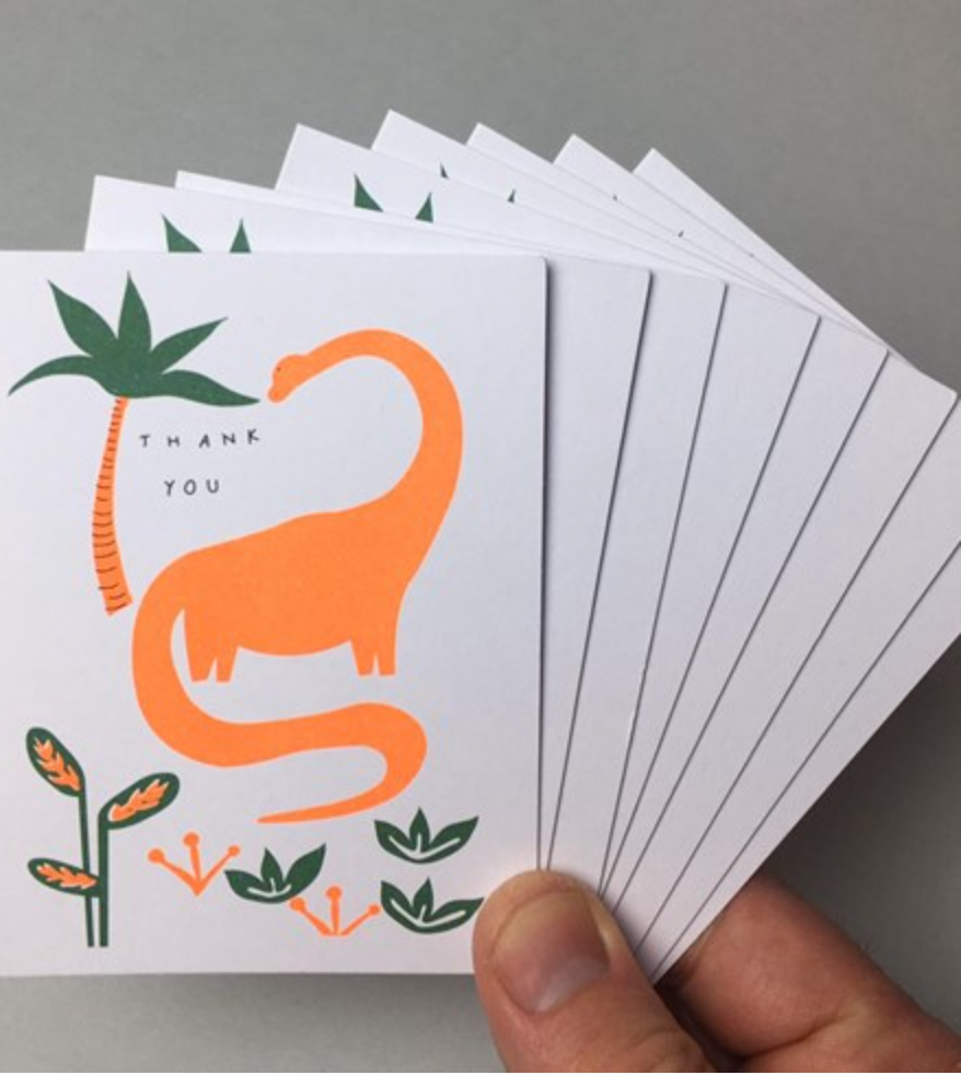 Dinosaur Pack of Thank You Cards