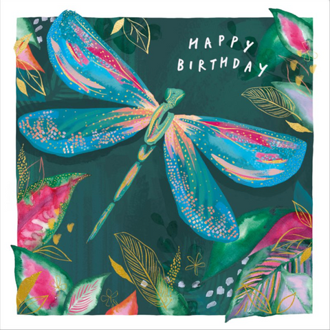 Happy Birthday Dragonfly Greetings Card