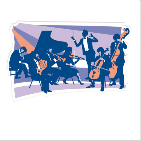Orchestra Greetings Card