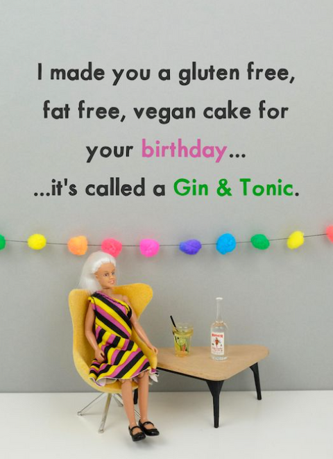 I Made You A Gluten Free, Fat Free, Vegan Cake...