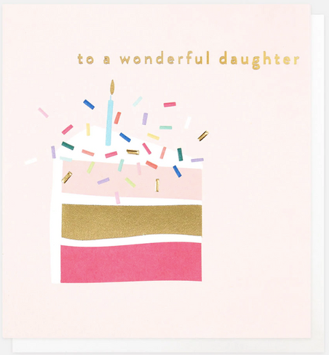 Wonderful Daughter Birthday Card