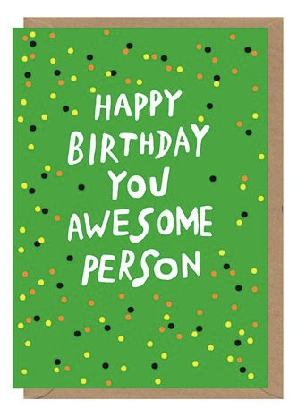 Happy Birthday Awesome Person Card