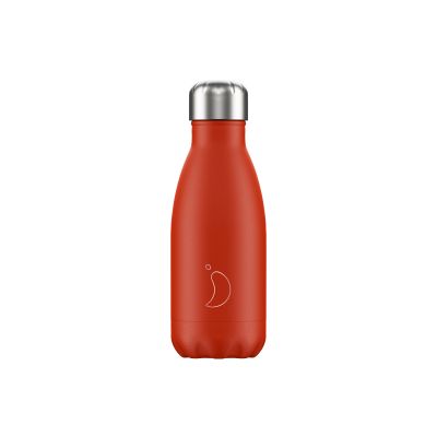 Chilly's Neon Red Water Bottle 260ml