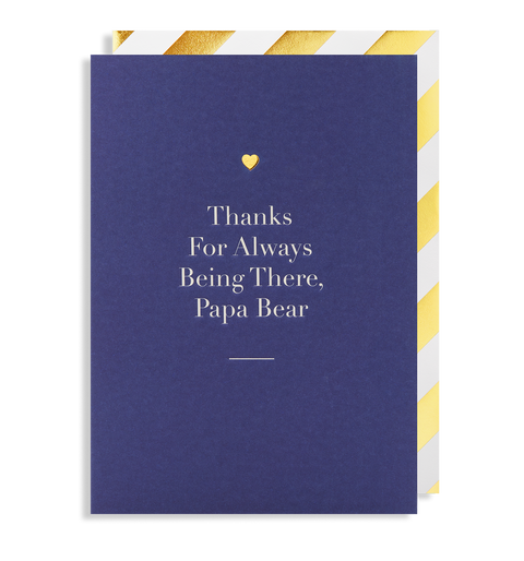 Thanks for Always Being There, Papa Bear Card