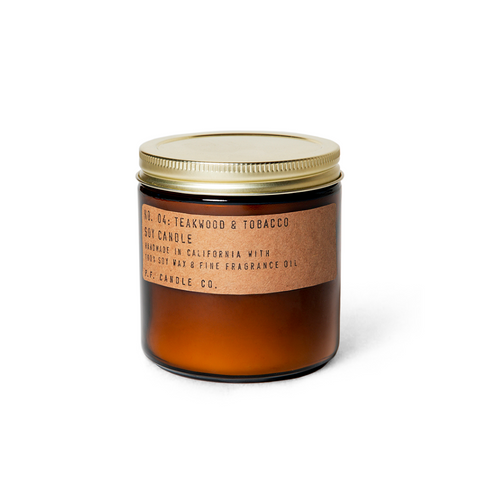 P.F. Candle Co - Teakwood and Tobacco Soy Candle