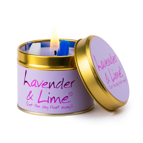 Lily Flame Lavender and Lime Scented Tin Candle
