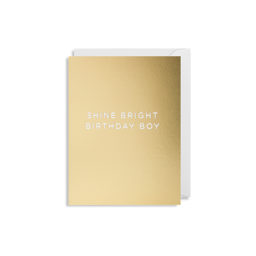 Shine Bright Birthday Boy Mini Card