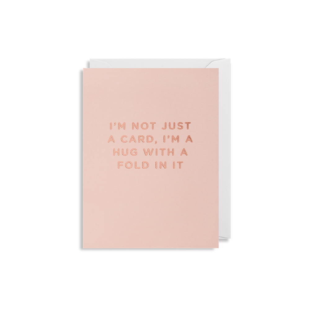 Hug With A Fold Mini Card