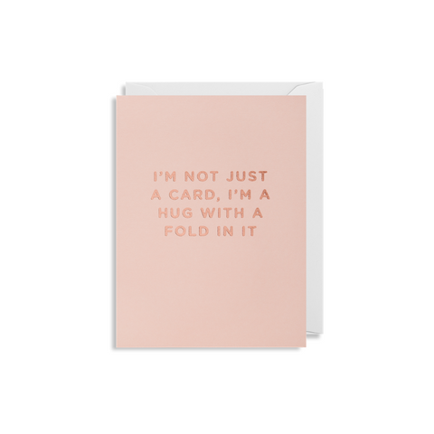 Hug With A Fold Mini Card