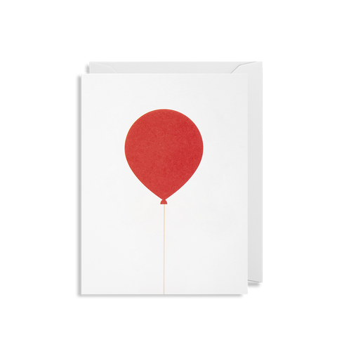 Red Balloon Mini Card