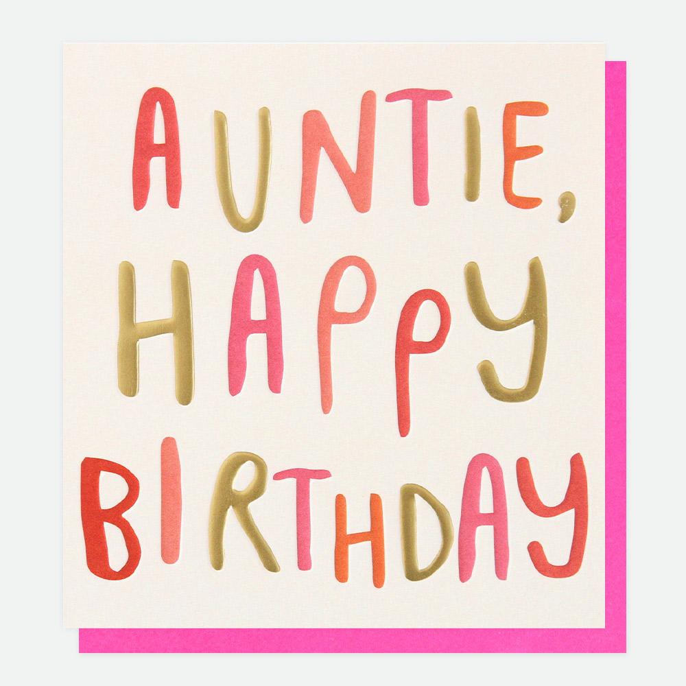Auntie, Happy Birthday