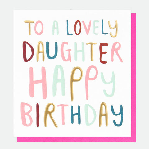 To a Lovely Daughter