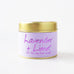 Lily Flame Lavender and Lime Scented Tin Candle