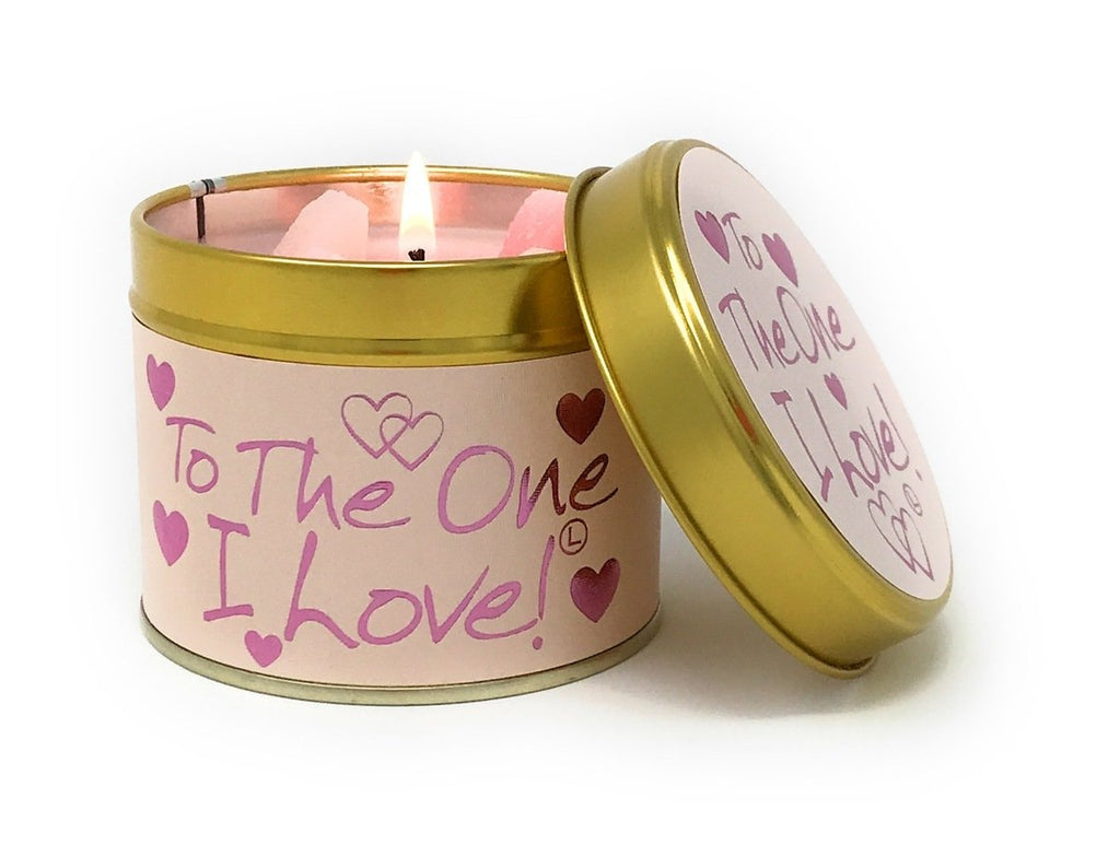 Lily Flame To The One I love Tin Candle