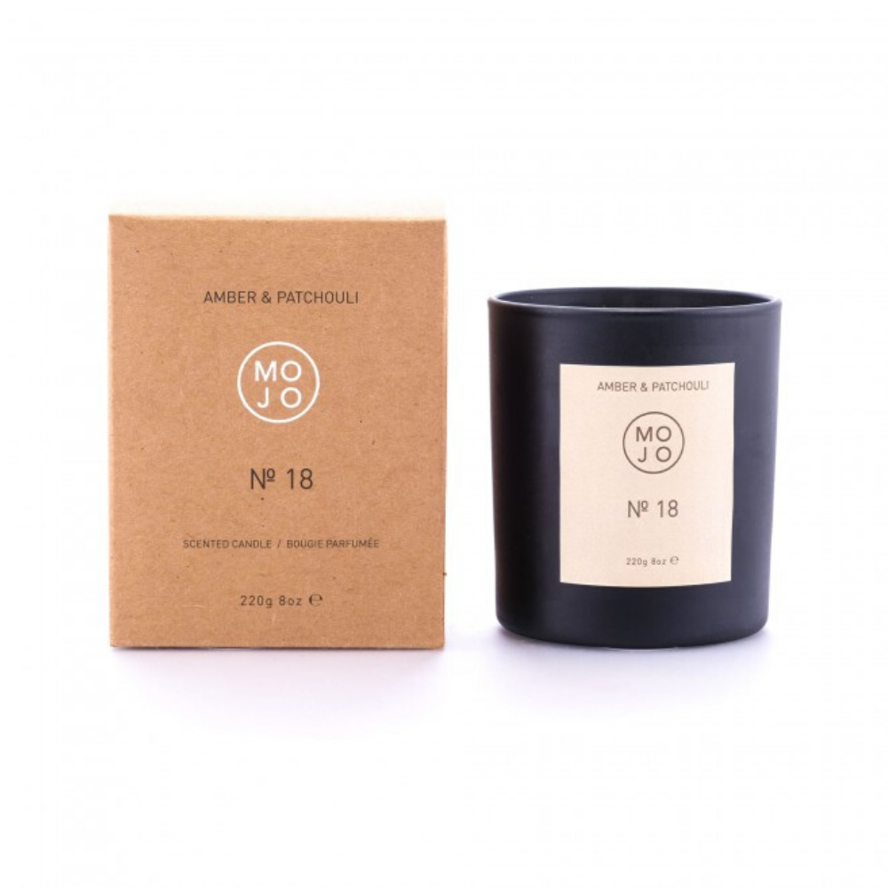 Amber and Patchouli Scented Candle