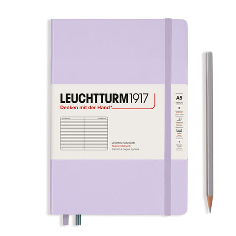 Leuchtturm1917 A5 Softcover Notebook Ruled Lilac
