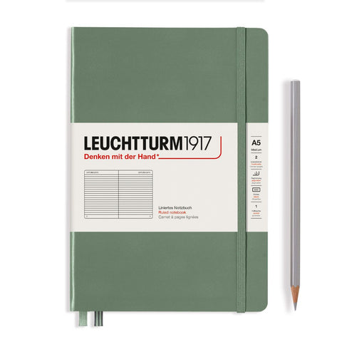 Leuchtturm1917 Hardcover Notebook Medium Ruled Olive