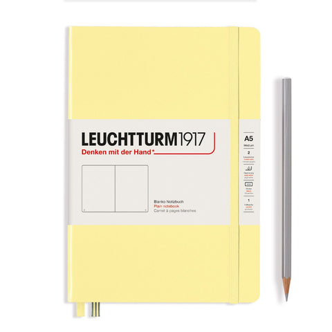 Leuchtturm1917 Hardcover Notebook Medium Plain Vanilla