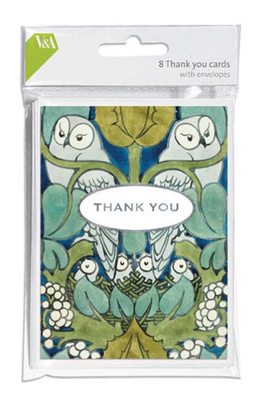 Owl Design Thank You Cards (8 Cards)